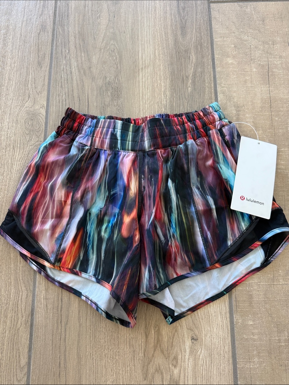 lululemon athletica Multicolor Streaked Print Athletic Shorts